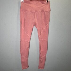Alphalete Revival Ribbed Athletic Leggings Size Medium pink running training